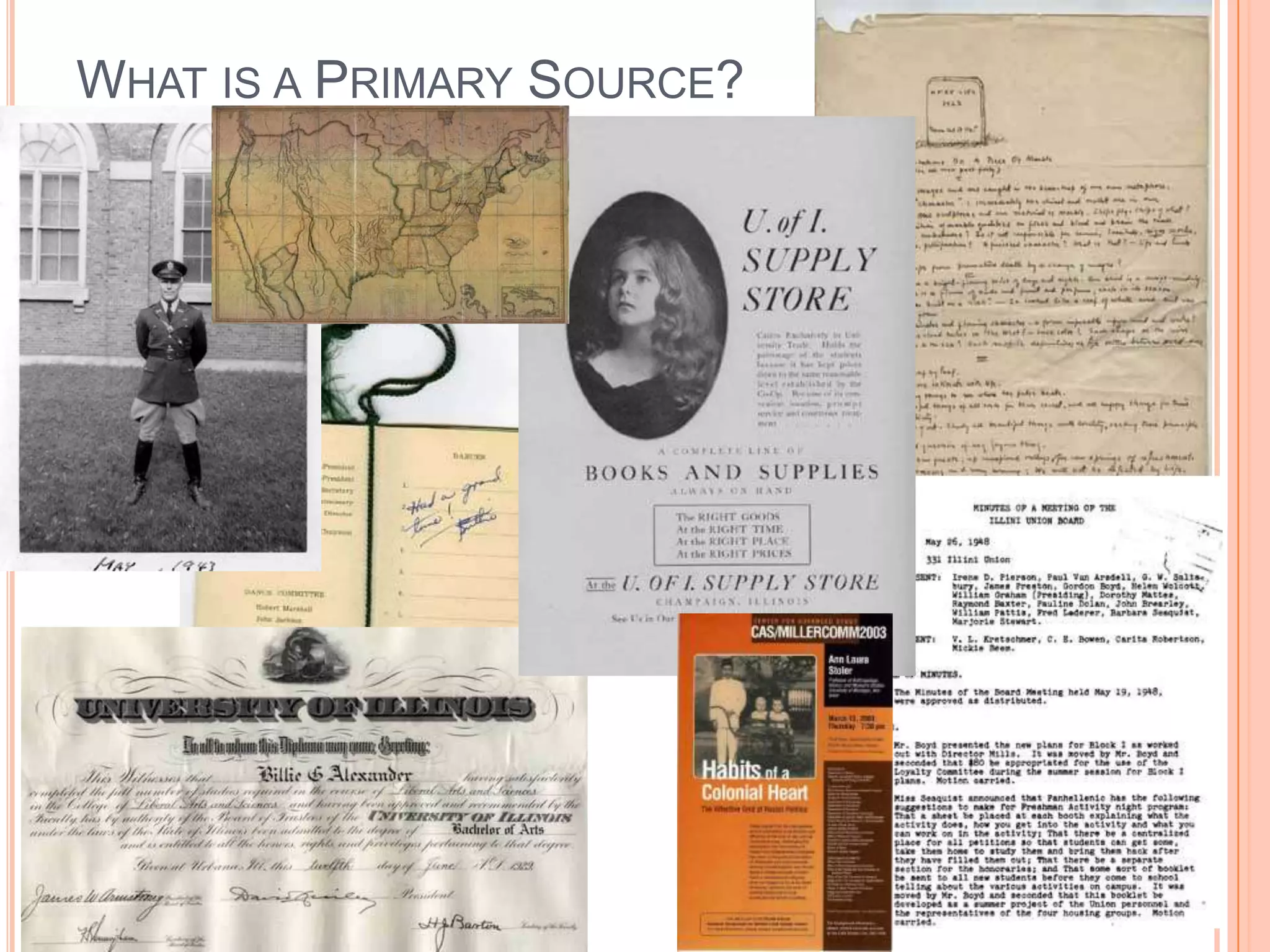 What is a Primary Source?