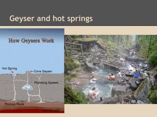 Geyser and hot springs
 