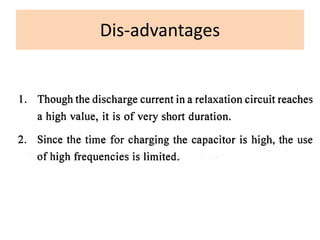 Dis-advantages
 
