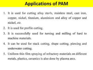 Applications of PAM
 