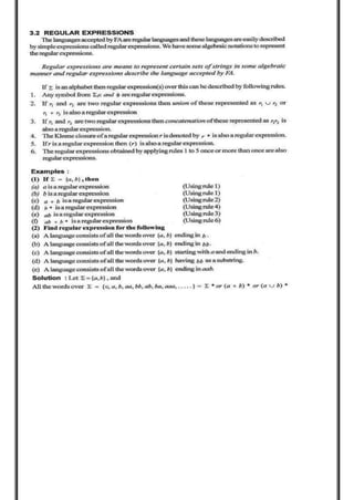 theory of computation notes for school of engineering | DOCX