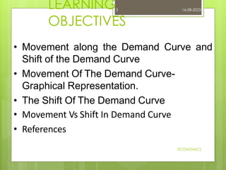 overview of movement vs. shift in the demand curve |... Unit 2 , topic 1. THEORY OF DEMAND AND LAW OF DEMAND (1).pdf