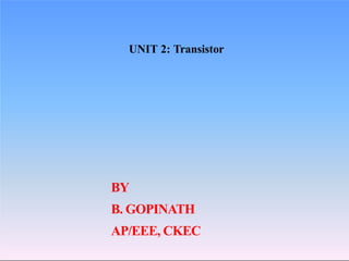 Unit 2 (Transistor - Trans - resistor).pptx