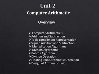 Computer Architecture refers to those attributes of a system that have ...