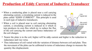 Inductive Transducers Lvdt,rvdt, hall effect sensors, yoke coil sensor | PPTX