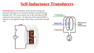 Inductive Transducers Lvdt,rvdt, hall effect sensors, yoke coil sensor | PPTX