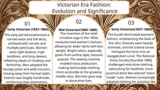 Unit 2 Victorian Fashion Era history & clothing fashion men female ...