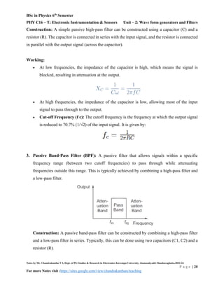 Unit – 2: Wave form generators and Filters | PDF