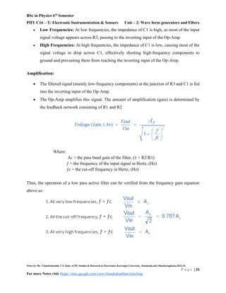 Unit – 2: Wave form generators and Filters | PDF
