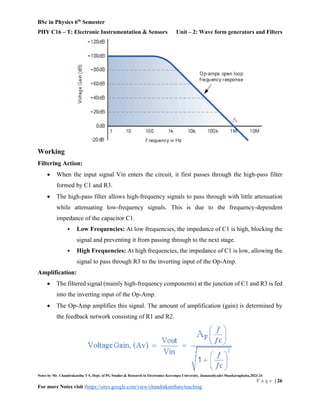 Unit – 2: Wave form generators and Filters | PDF
