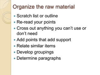Unit 2 writing process | PPT