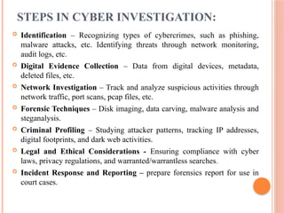 Comprehensive Cyber Investigation Techniques and Legal Considerations ...