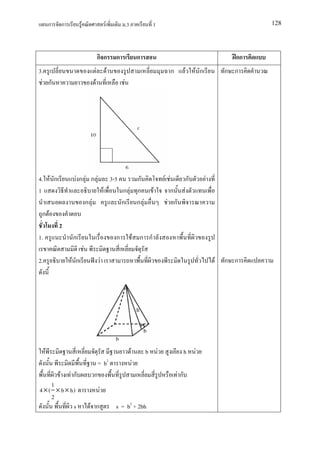 ก       ก         F                                 F                 .3                    1                                          128




                                                 กก                    ก                     ก                                             กก
3.                                           F                   F                                            ก        F   F ก           ก ก
 F ก                                     F                                 F




4. F ก                Fก F ก F                                       3-5       ก                             F F  ก              F
1                                                        F                 ก F ก                     F         ก F
                                   ก F                                     ก ก F                              F ก
 ก F
             2
1.                   ก                                                 ก                    F ก ก
                               F
2.                   F ก                             F                                                                               F   ก ก




     F                                                                              F            b       F             h   F
                                                 = b2                                   F
             F       Fก                  ก                                                                        Fก
     1
4 × ( × b × h)                                   F
     2
             s                       F ก                               s = b2 + 2bh
 