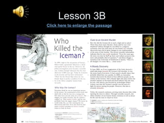 Lesson 3B Click here to enlarge the passage 