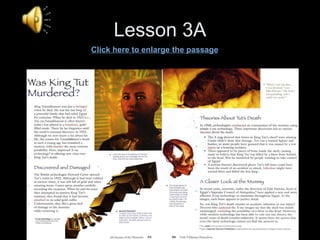 Lesson 3A Click here to enlarge the passage 