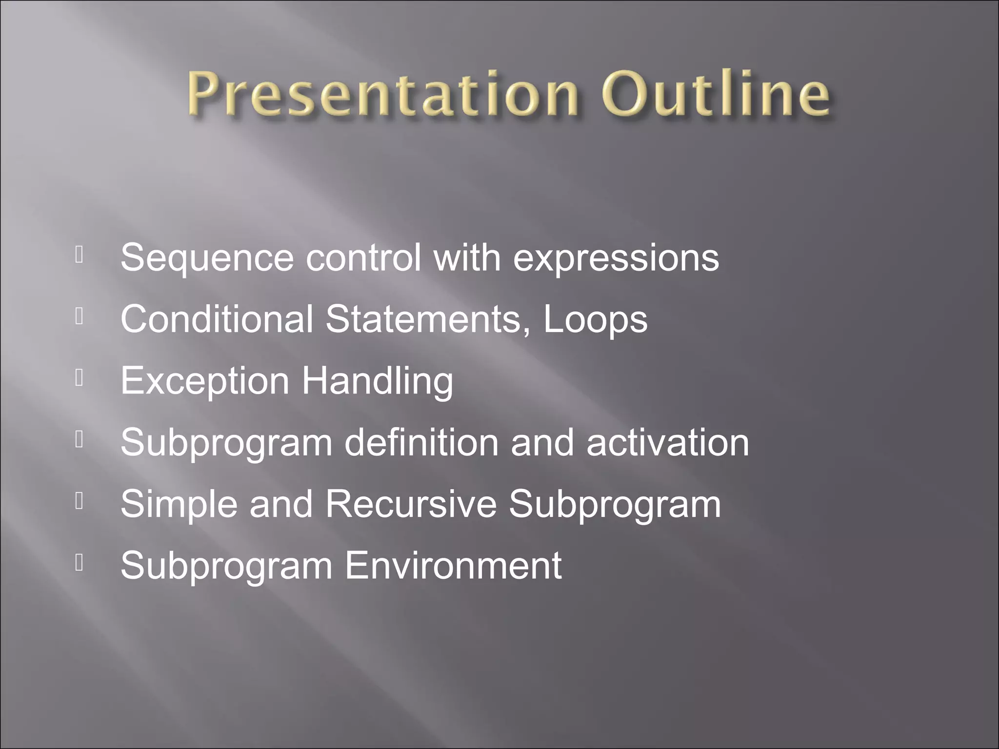 Unit 3 principles of programming language | PPT