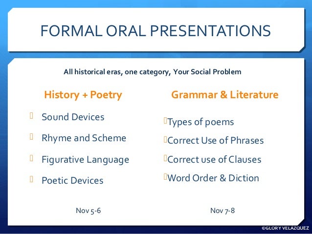 oral presentations eras