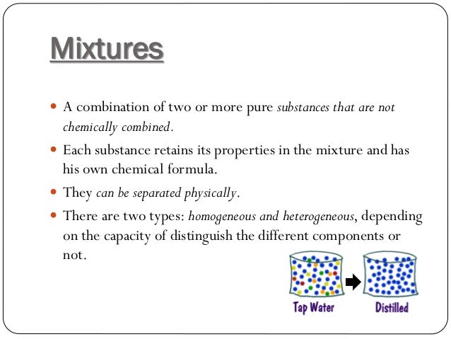 Unit 3 Mixtures And Pure Substances