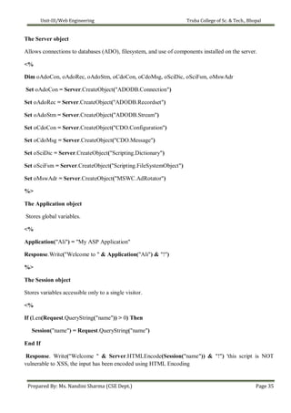 Web Engineering UNIT III as per RGPV Syllabus | PDF