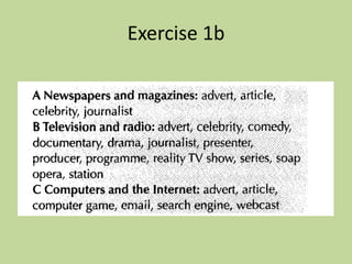 Exercise 1b
 
