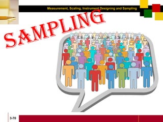 Measurement, Scaling, Instrument Designing and Sampling
3-70
SAMPLING
 