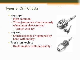 Chuck Key Definition ManufacturingTechnology-II , Unit 3 | PPTX
