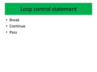 Python Unit 3 - Control Flow and Functions | PDF