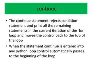 Python Unit 3 - Control Flow and Functions | PDF