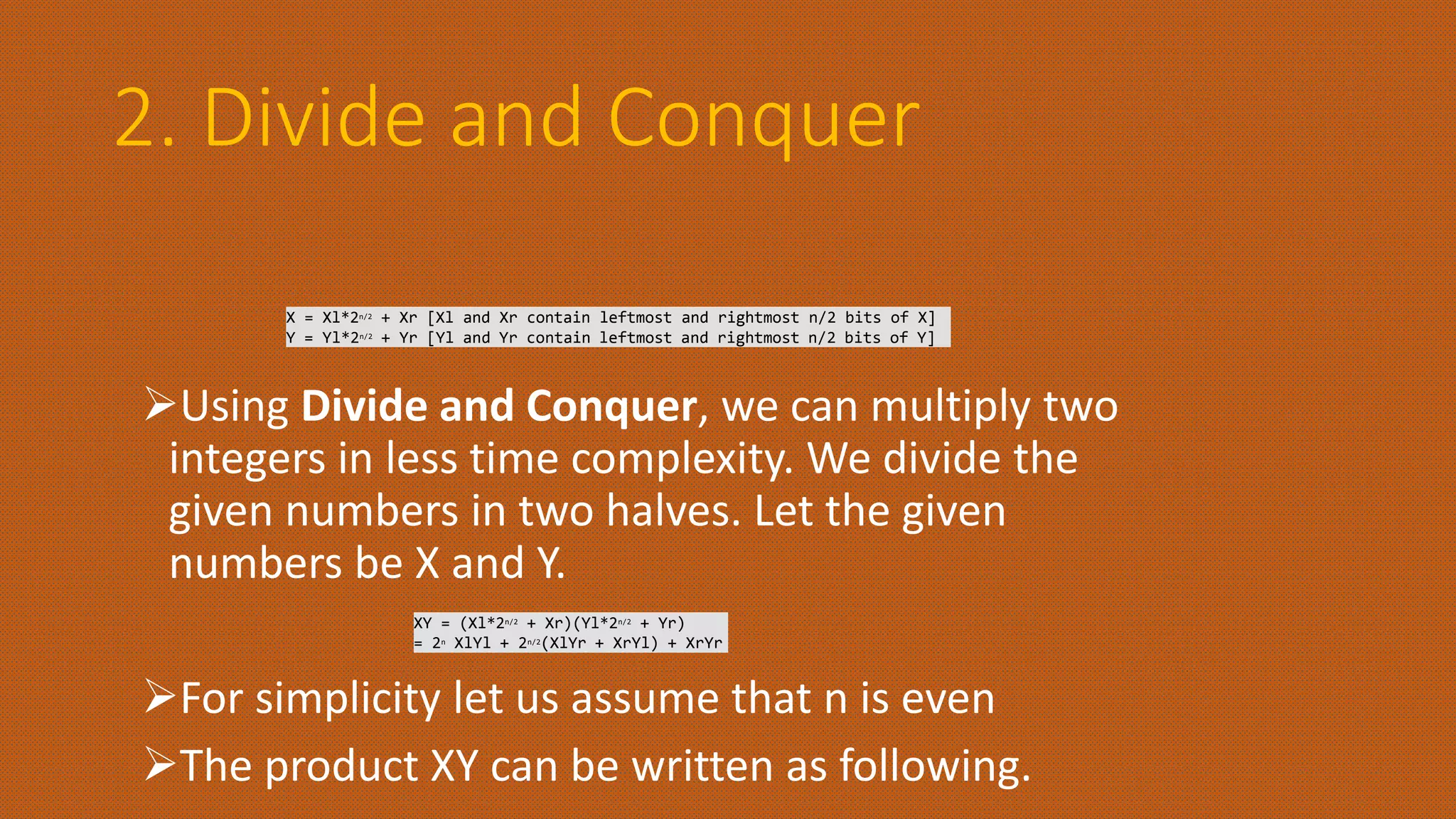 Divide and Conquer | PPT | Programming Languages | Computing
