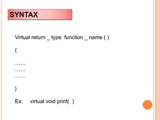 virtual function | PPT