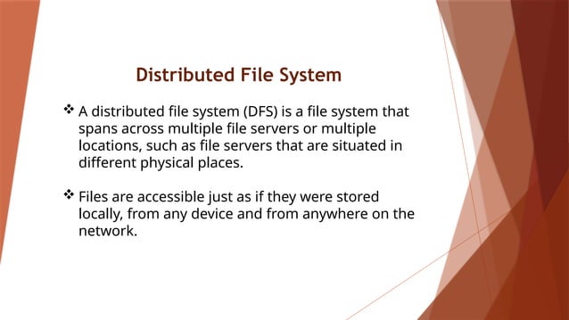 Advanced Operating Systems- Distributed file system and caching | PPTX