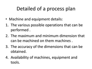 Production Machine Plans Production Planning and Process Planning | PPT