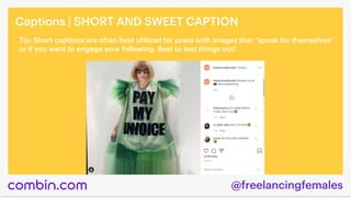 Captions | SHORT AND SWEET CAPTION
Tip: Short captions are often best utilized for posts with images that “speak for thems...