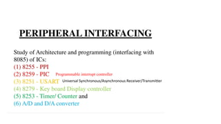 Programmable interrupt controller
Universal Synchronous/Asynchronous Receiver/Transmitter
 