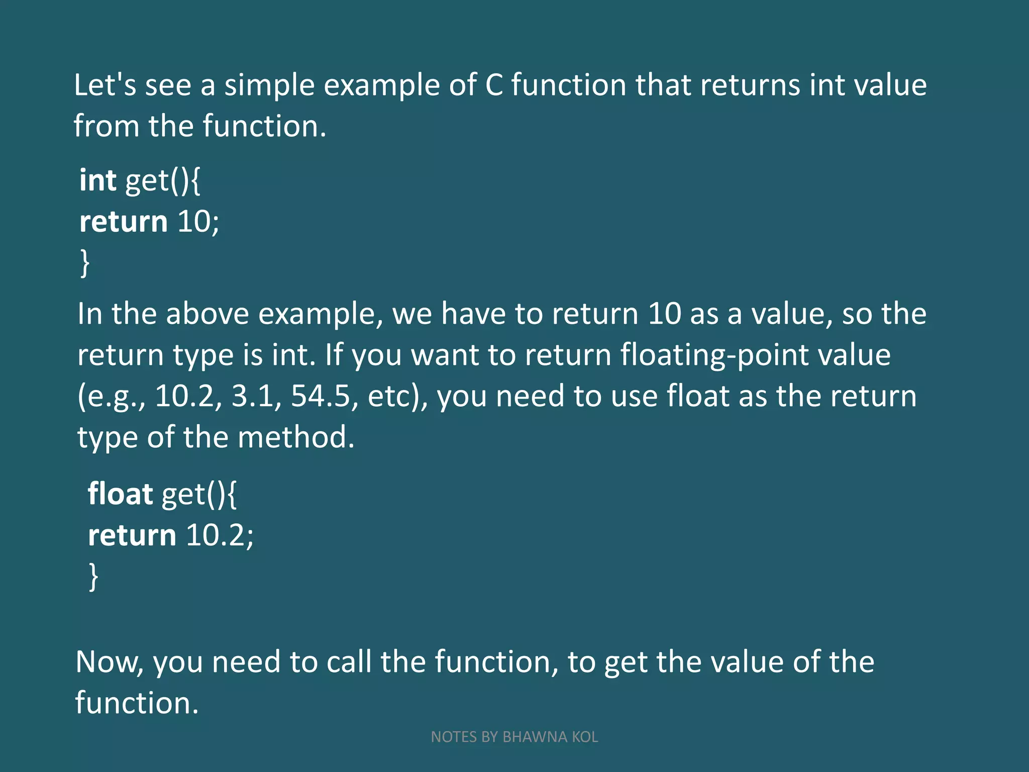 Modular Programming in C | PPT