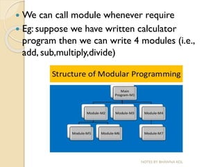 Modular Programming in C | PPT