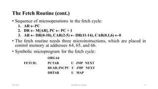 Fetch Routine Flowchart Unit 3. control unit | PDF