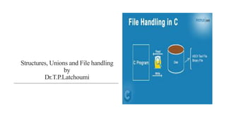 Structures, Unions and File handling
by
Dr.T.P.Latchoumi
 