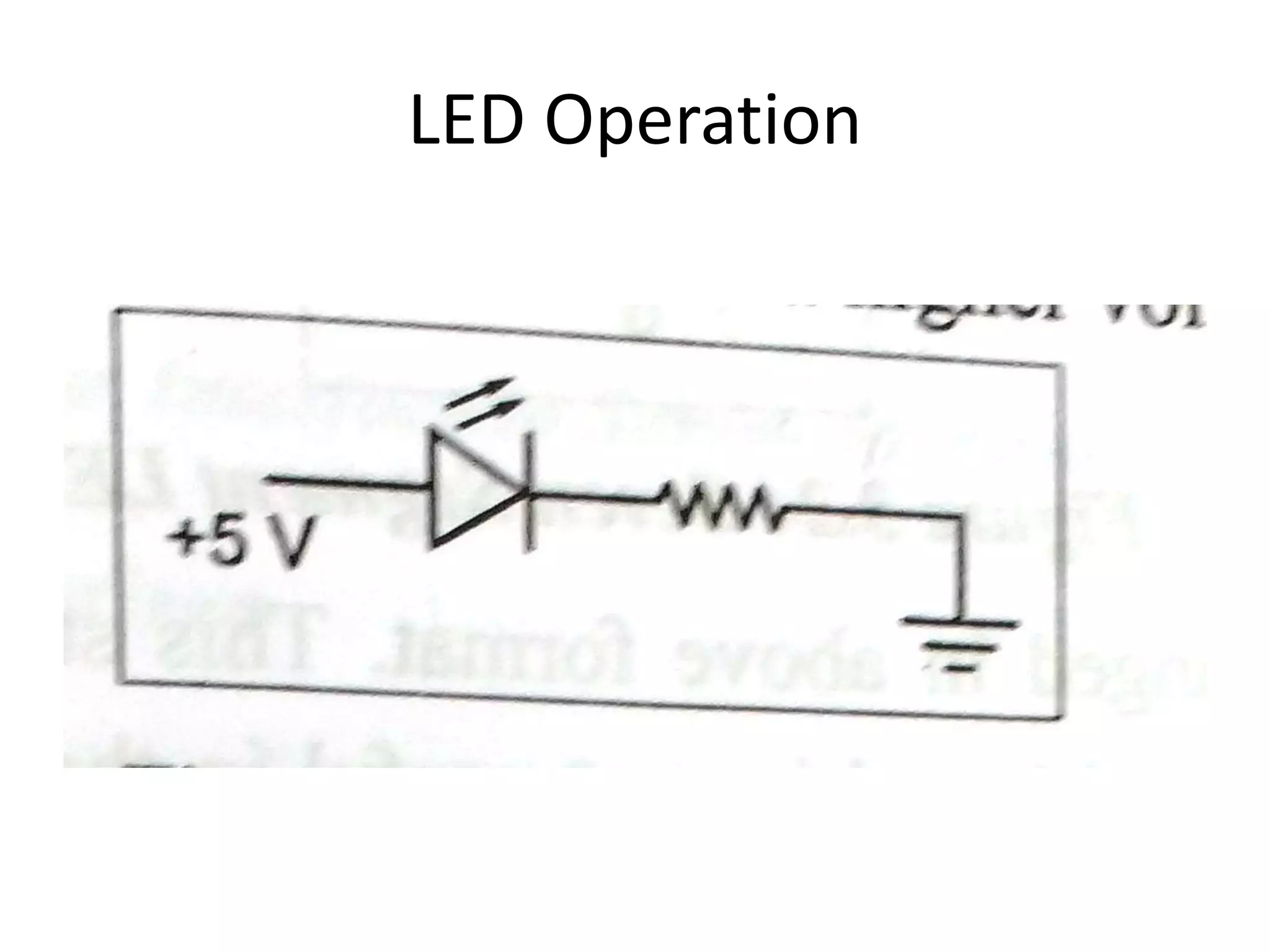 LED Operation
 