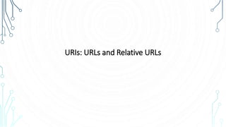 URIs: URLs and Relative URLs
 
