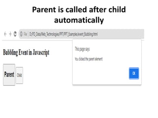 Parent is called after child
automatically
 