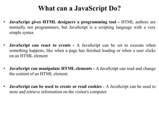 javascript - move element created in function while... UNIT 3.ppt