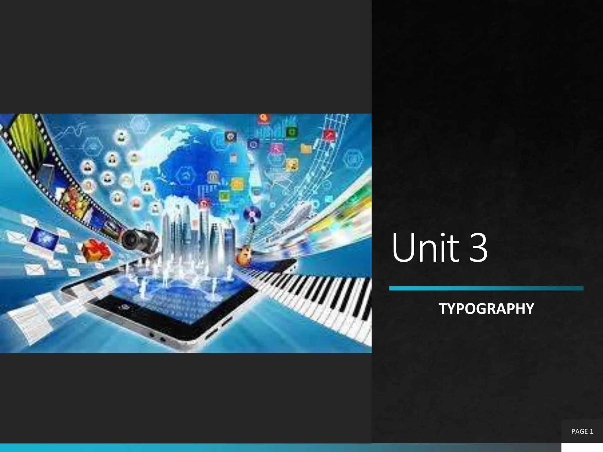 Unit3
TYPOGRAPHY
PAGE 1
 