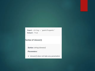 ppt notes python language operators and data | PPT