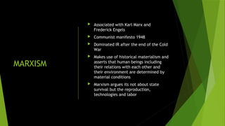 Unit3 : three approaches to the study of international relations | PDF