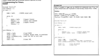 C Programming For Timers.
 