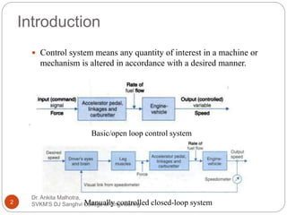 Introduction to control systems and basics | PPTX