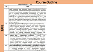 Theory of Automata and CGFG for learning | PPTX