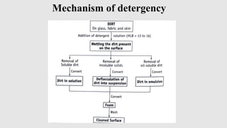 Mechanism of detergency
 