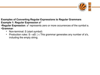 Formal Language Creating Regular Expressions Formal Languages and regular langugaes IN FLAG | PPT